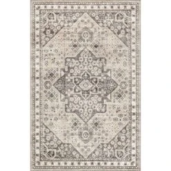 NuLOOM Eira Medallion Stain-Resistant Machine Washable Area Rug -Home Improvement Store GUEST 26ad5f6c 3351 4f24 b511 6c5fd1419831