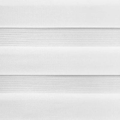 1pc Light Filtering Cordless Zebra Window Shade With Fabric Roller Valance White - Lumi Home Furnishings 5 1pc Light Filtering Cordless Zebra Window Shade With Fabric Roller Valance White - Lumi Home Furnishings - Image 3