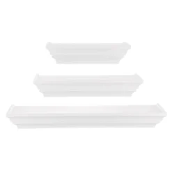 Madison Decorative Wall Ledge Shelf Set Of 3 - White -Home Improvement Store GUEST 27547ed3 fbeb 4b06 9fce 4e93af5d2fdd