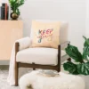 Ettavee Keep Going Square Throw Pillow Beige - Deny Designs -Home Improvement Store GUEST 27bfaa40 b0a2 453a 9802 b07a2b5e979a