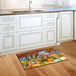 Turkey And Pumpkins Fall Doormat Thanksgiving Farm Autumn 30" X 18" Briarwood Lane -Home Improvement Store GUEST 28237dbe e37b 43b8 9eea 2ddb5fd969c0