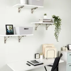 Built Industrial 2 Pack Folding L Wall Shelf Bracket, 10 Inch Collapsible Hardware With Locking Hinge For Garage Shelves, Holds 120lbs -Home Improvement Store GUEST 287cb2e8 070c 48d4 bea1 4033a2fb6480