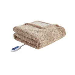 50"x70" Marselle Oversized Faux Fur Electric Throw Blanket - Beautyrest -Home Improvement Store GUEST 2897e9d9 ed74 43a6 80f1 aaf243fff538