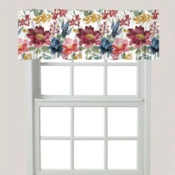 Laural Home Watercolor Fall Window Valance