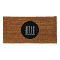 Coir Door Mat "Hello" - Storied Home