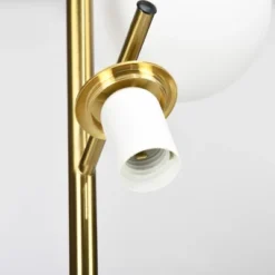 HOMCOM 3-Light Modern Floor Lamp For Living Room Bright Lighting, Tree Standing Lamp For Bedroom With Globe Lampshades, Gold -Home Improvement Store GUEST 2a9ca189 c67e 43e2 916f b09fce0d3ed6
