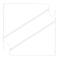 Okuna Outpost 4 Pack White Shelf Brackets With Rod Holder, Heavy Duty Floating Closet Hanger For Clothes, Shoes, 12.5 X 1 X 9.5 In -Home Improvement Store GUEST 2bcaa98d 213a 41b2 b378 bf159b5a2519