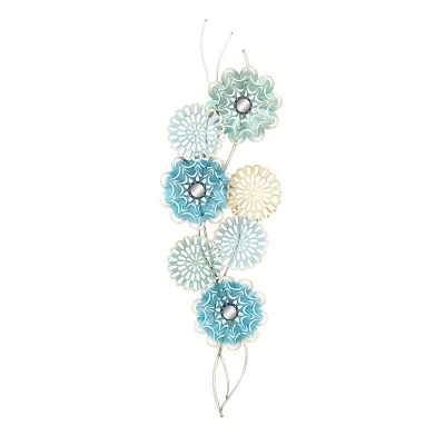 Metal Floral Wall Decor - Olivia & May 3 Metal Floral Wall Decor - Olivia & May