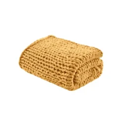 50"x60" Chunky Double Knit Handmade Throw Blanket - Madison Park -Home Improvement Store GUEST 2ce6e297 f023 47dc 912a df215305ad51