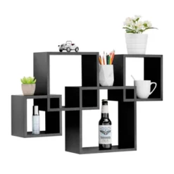 28.35" X 18" Blocchetto Intersecting Cubes Wall Shelf Unit - Danya B. -Home Improvement Store GUEST 2e4188a9 7083 4efa ae0e 5404aadc1624