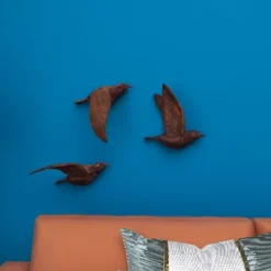 Set Of 3 Metallic Flying Bird Sculptures Wall Decor - Olivia & May -Home Improvement Store GUEST 2f7a64ea b192 4c0e 8e46 366d4263aa80