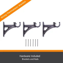 Kenney Fast Fit Easy Install Agatha 3/4" Decorative Window Curtain Rod, 42-120", Oil Rubbed Bronze -Home Improvement Store GUEST 3002fed4 10f8 4536 93f9 a2349b0874ee