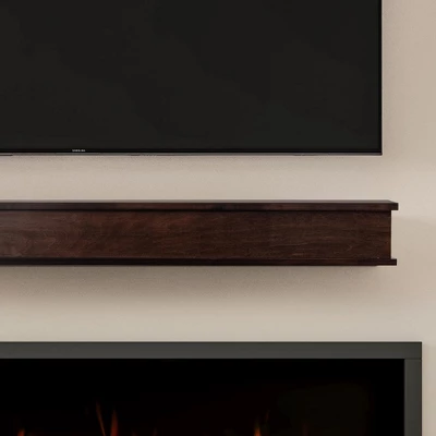 Modern Ember Muirwood Maple Wood Fireplace Mantel Shelf | Elegant Transitional Design With Symmetrical Top & Bottom Molding - Wall Mounted 5 Modern Ember Muirwood Maple Wood Fireplace Mantel Shelf | Elegant Transitional Design With Symmetrical Top & Bottom Molding - Wall Mounted - Image 3