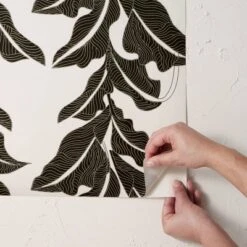 Botanical Leaf Peel And Stick Wallpaper Black/White - Opalhouse™ Designed With Jungalow™ -Home Improvement Store GUEST 3095b8ff 6f52 48aa 8a4a 02a4870ccbf4