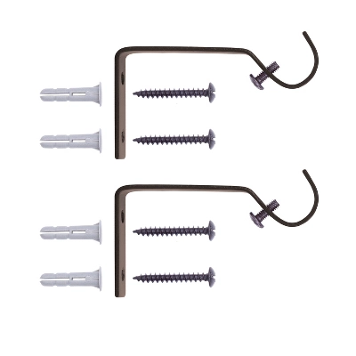 Kenney Agatha 5/8" Standard Decorative Window Curtain Rod 3 Kenney Agatha 5/8" Standard Decorative Window Curtain Rod