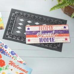 Evergreen Farmhouse Home Sweet Home Sassafras Indoor Outdoor Switch Doormat 1'10"x10" Multicolored -Home Improvement Store GUEST 37ec35aa 6d64 4089 b95a cb3fed61ea3b