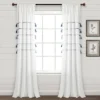 Home Boutique Farmhouse Boho Stripe Woven Tassel Yarn Dyed Cotton Window Curtain Panels Navy Ombre 42X84 Set