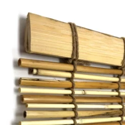 60" X 72" Outdoor Cord-Free Natural Rollup Blinds Natural - Radiance