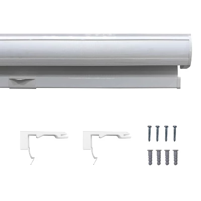 1pc Light Filtering Cordless Zebra Window Shade With Fabric Roller Valance White - Lumi Home Furnishings 7 1pc Light Filtering Cordless Zebra Window Shade With Fabric Roller Valance White - Lumi Home Furnishings - Image 5