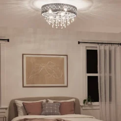 Home Improvement Store 11 24" 3-Light Giselle Chandelier Polished Gold - River Of Goods