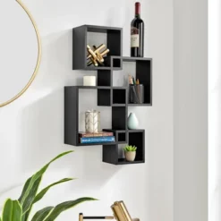 28.35" X 18" Blocchetto Intersecting Cubes Wall Shelf Unit - Danya B. -Home Improvement Store GUEST 38f18224 63ec 4d93 9782 0d03b4d22c4a