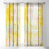 SunshineCanteen Marbled Pastel Dreams Single Panel Sheer Window Curtain - Society 6 -Home Improvement Store GUEST 3980468e b074 41ab a09b 831e50519433