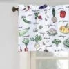 RT Designer's Collection Tribeca Vegetables Printed 3 Pieces Kitchen Curtain Set Includes 1 Valance 52" X 18" And 2 Tiers 26" X 36" Each Multi Color -Home Improvement Store GUEST 3b54de85 7742 4c9d ad98 a22a238d6246