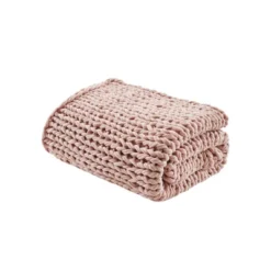 50"x60" Chunky Double Knit Handmade Throw Blanket - Madison Park -Home Improvement Store GUEST 3d242423 e70c 4418 aee5 5ec241aeadc7