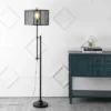 64.5" Noah Modern Industrial Iron Height-Adjustable LED Floor Lamp Black (Includes LED Light Bulb) - JONATHAN Y 1 64.5" Noah Modern Industrial Iron Height-Adjustable LED Floor Lamp Black (Includes LED Light Bulb) - JONATHAN Y -Home Improvement Store GUEST 3e075591 f262 43ad b837 56046667cabb