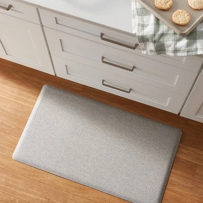 20" X 36" Herringbone Comfort Mat Light Gray - Threshold™ 3 20" X 36" Herringbone Comfort Mat Light Gray - Threshold™
