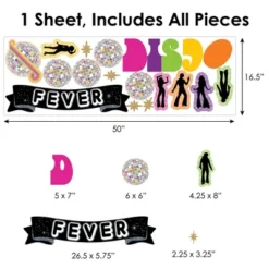 Big Dot Of Happiness 70’s Disco - Peel And Stick 1970s Disco Fever Party Decoration - Wall Decals Backdrop -Home Improvement Store GUEST 406d1a5e 7b3e 4c6d a0d9 991a54dbaf50