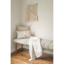 Natural Beige Geo Trim Pillow Cover 12x20 - Anaya -Home Improvement Store GUEST 4283343c 53d8 444b 95a0 ff303f16f3cc