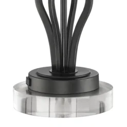 360 Lighting Heather Modern Accent Table Lamps Set Of 2 With Round Risers 22 1/2" High Iron USB And AC Power Outlet In Base Off White Glass For Desk -Home Improvement Store GUEST 440a0266 dbbc 44a0 ace8 cc9927e94f99