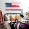 33" X 16.75" Distressed American Flag Giant Peel And Stick Wall Decal - RoomMates -Home Improvement Store GUEST 452567ee 7594 4b43 99ab 96b5c4629786