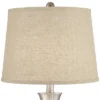 360 Lighting Simon Modern Table Lamps 25 1/2" High Set Of 2 Brushed Nickel With USB Charging Port Burlap Fabric Drum Shade For Bedroom Bedside Desk -Home Improvement Store GUEST 461b2241 46cc 4f77 9bea 98085e06a572