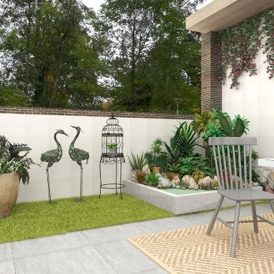 47" Iron Vintage Birdcage Black - Olivia & May 18 47" Iron Vintage Birdcage Black - Olivia & May - Image 16