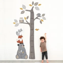 Lambs & Ivy Woodland Forest Tree With Animals Kids Growth Chart Wall Decals -Home Improvement Store GUEST 48b7feb1 30a1 4391 9294 995e3f7e233b
