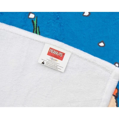 Peanuts Charlie Brown And Gang Christmas Carol Silk Touch Plush Throw Blanket Blue 4 Peanuts Charlie Brown And Gang Christmas Carol Silk Touch Plush Throw Blanket Blue - Image 2
