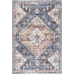 NuLOOM Addison Transitional Faded Medallion Fringe Area Rug -Home Improvement Store GUEST 49e87aa5 bf7a 4b48 91a8 d1384d47f57c