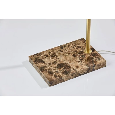 Paxton Floor Lamp Antique Brass - Adesso 6 Paxton Floor Lamp Antique Brass - Adesso - Image 4