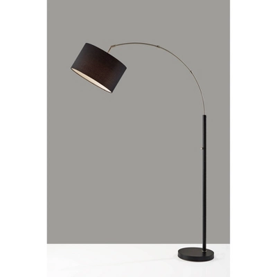 Preston Arc Lamp Brushed Steel Black - Adesso 4 Preston Arc Lamp Brushed Steel Black - Adesso - Image 2