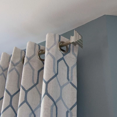 Kenney Mission 3/4" Decorative Bay Window Double Curtain Rod 7 Kenney Mission 3/4" Decorative Bay Window Double Curtain Rod - Image 5