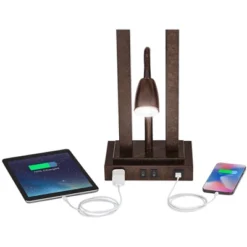 Possini Euro Design Deacon Modern Desk Table Lamp 26" High Bronze With USB And AC Power Outlet In Base LED Reading Light Oatmeal Shade For Office Desk 13 Possini Euro Design Deacon Modern Desk Table Lamp 26" High Bronze With USB And AC Power Outlet In Base LED Reading Light Oatmeal Shade For Office Desk -Home Improvement Store GUEST 4db32ed7 0804 479a af43 afecd341a8a6