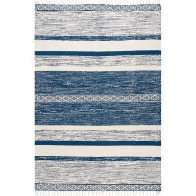 NuLOOM Striped Fringe Angela Area Rug 10 NuLOOM Striped Fringe Angela Area Rug - Image 8