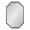 24" X 36" Hogan Framed Octagon Decorative Wall Mirror Gray - Kate & Laurel All Things Decor -Home Improvement Store GUEST 4fe72c6a 0fbe 4800 b6ea 4b801a953e12