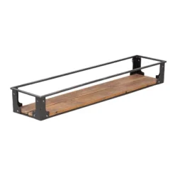 Honey-Can-Do Metal And Wood Wall Shelves -Home Improvement Store GUEST 50266828 46df 4c1d 9959 7366b4ad93bd
