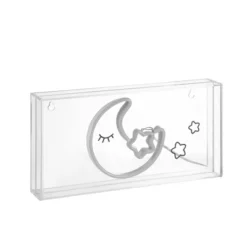 11.8" Moon Contemporary Glam Acrylic Box Pendant (Includes LED Light Bulb) Neon Pink/Yellow - JONATHAN Y -Home Improvement Store GUEST 52817431 7a94 4c17 82e8 a430cfef687b