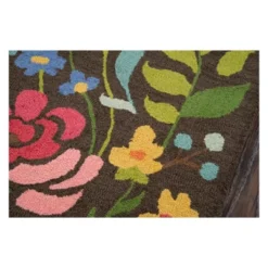 2'3"x8' Floral Tufted Runner Brown - Momeni -Home Improvement Store GUEST 549c91b6 65eb 436b b65f 745d3cd4de9c