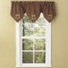 Park Designs Sturbridge Patch Lined Triple Point Valance - Wine