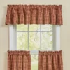 Park Designs Sturbridge Plaid Ruffle Wine Valance 72" 2 Park Designs Sturbridge Plaid Ruffle Wine Valance 72" -Home Improvement Store GUEST 56b38088 bba9 475f 891b 4ea16c31528a